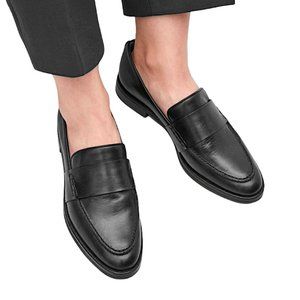 COS Sweden Classic Black Leather Loafers - Size 8.5